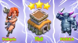 Town Hall 8 Valkyries And Pekka Attack Strategy | Best TH8 Trophy Push  Attack | Clash Of Clan