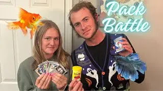 Halloween Pokémon Pack Battle: eating Fish Flakes!