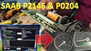 Saab 9-3 TTDi Sport not starting. P2146, P0204 . Fault finding and repair.