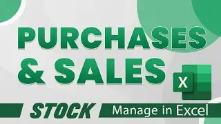 Sale Purchase Stock manage in Excel