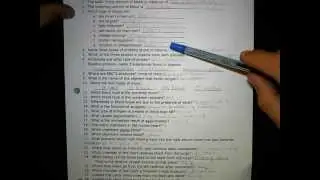 Study Guide:  Circulatory System