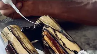 Pale Moon Ebony! Ep.5 Joining the Flutes.  Making a DOUBLE Native Flute!