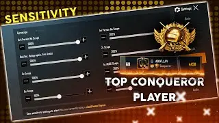 SEASON 13 - TOP CONQUEROR PLAYER - THUMB + GYRO - SENSITIVITY - VIVO Z1 PRO