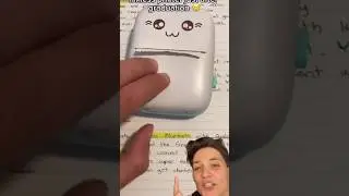 I'm trying a mini printer! Portable mini printer 