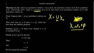 Equivalence Classes and Partitions