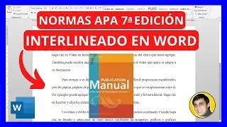 Cómo APLICAR el INTERLINEADO en WORD según Normas APA 7ma Edición