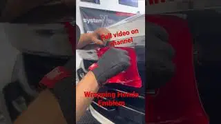 How to wrap Honda emblem 3M vinyl 