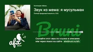 Звук: Звук из мема: я мусульман
