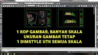 Setting skala autocad | Skala layout autocad