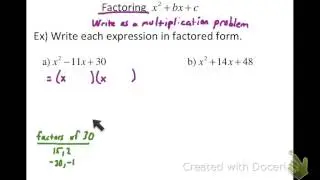 Factoring x^2+bx+c