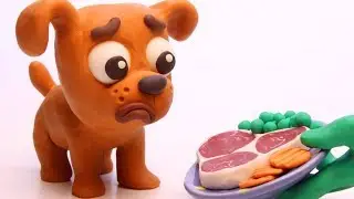 DibusYmas Puppy dog 💕Superhero Play Doh Stop motion cartoons for kids - Vengatoon