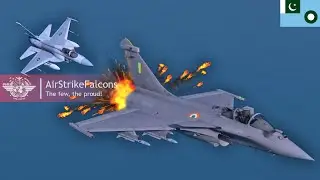 PAF vs IAF DOGFIGHT | JF-17 Thunder intercepts and downs panicked RAFALE pilot for LOC violation!