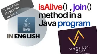 Java thread PROGRAM with isAlive() and join() METHOD