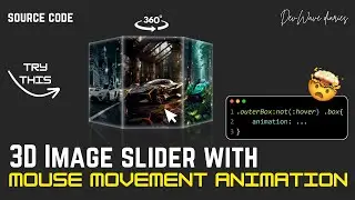 Easy 3D Image Slider with Mouse Movement Animation | CSS Preserve 3d | CSS | CSS Perspective