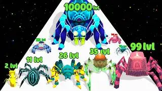 INSECTS RUN EVOLVE - Level Up Spider Evolution 3D Run (Max Level)