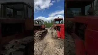 Вечный батл Вогарь vs Дт-75 лучший гусеничный тракторов #трактор #дт75 #волгарь #мтз #торф