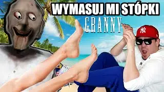 🌴 GRANNY POJECHAŁA NA WAKACJE I MAM JEJ WYMASOWAĆ STÓPKI! *polski mod* | Granny 3 Na Modach