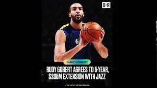 Rudy Gobert Signs A Max Deal With the Jazz! Third Largest Contract in NBA History! #Shorts