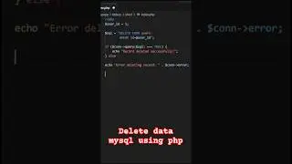 Delete Data from MySQL Using PHP