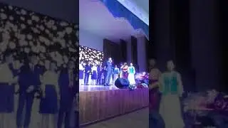 Халықарвлық композиторлар одағының мүшесі Рысбек Қадырқұлов өзiнiң авторлық әнiн шырқауда 5.12.2018ж