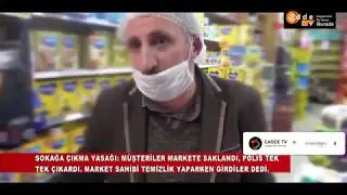 SOKAĞA ÇIKMA YASAĞI - POLİS MARKETİ BASTI MARKETÇİ MÜŞTERİYİ SUÇLADI