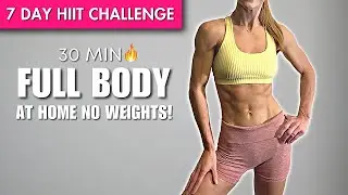 DAY 1: 30 Min FAT BURNING HIIT Workout at Home | No Equipment