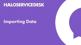 Halo Service Desk - Importing Data