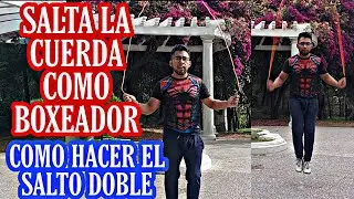 Cómo saltar la cuerda / salto doble con cuerda / salta la cuerda como boxeador