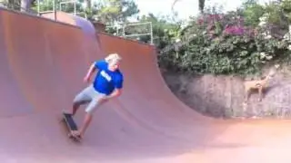 Skating ramp in Maui after breaking foot