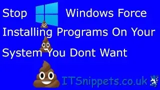 Disable Forced Silent Installs In Windows 10 (PUP'S, Spyware, Telemetry)