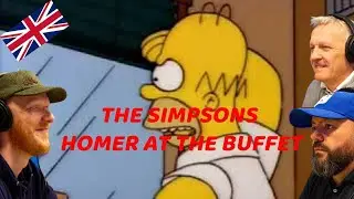 The Simpsons - Homer At The Buffet REACTION!! | OFFICE BLOKES REACT!!