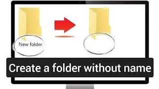 How to create a folder without name|elite tech
