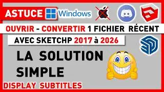 CONVERT FILES to OPEN them with SKETCHUP 2017 - Free sketchup tutorial
