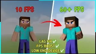 100% Lag Fix | How to Reduce Lag in Minecraft Pocket Edition