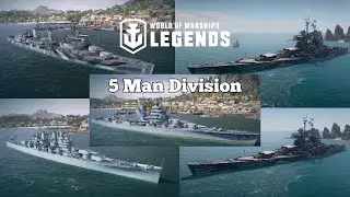 Triple Cruiser, Double Battleship! 5 Man Division #3 World Of Warships Legends