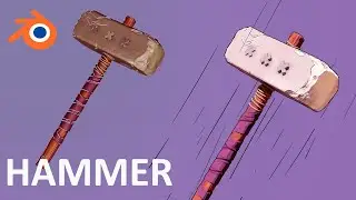 Modeling 2D Anime style Stone Hammer in Blender