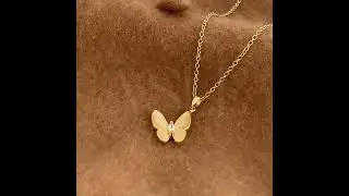 Collar Mariposoa con piedra curativa🦋