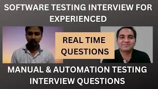 Automation Testing Mock Interview for Experienced | Automation Testing Interview Questions & Answers
