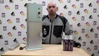 Semi-automatic aerosol can filling machine with electric drive (PUZP-E) Russian Master