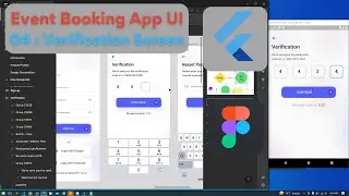 05 : Verification Screen | Event Booking App UI Kit in Flutter | Figma Design to Flutter UI