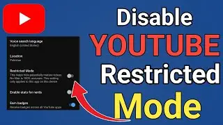 What If Restricted Mode Is Hurting Your YouTube? | Turn Off Restricted Mode On YouTube |