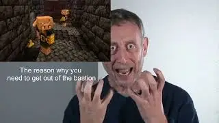 Michael Rosen describes different things you can do in Minecraft