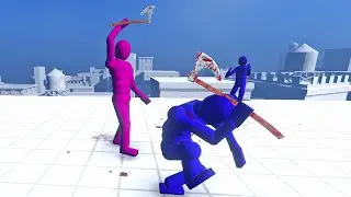 Dynamic NPC Melee Combat in Realistic Simulation (with Active Ragdoll Physics)