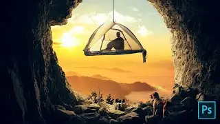 Create a Cave View Photo Manipulation in Adobe Photoshop