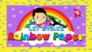 Make Rainbow Paper with Dylan and Lazer  | Activities for Kids