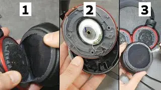 How to Remove Ear Pads Sony MDR XB950AP Headphones Disassembly