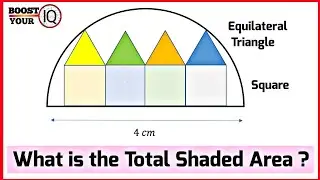 What is the area of shaded region | Equilateral triangle | Square | Semicircle