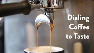 Dialing espresso to taste: brewing temperature.