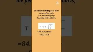 periodic time of Satellite 📡#shorts #