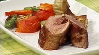 From the Mediterranean - Sirloin, vegetables, sweet potato and warm bell pepper vinaigrette